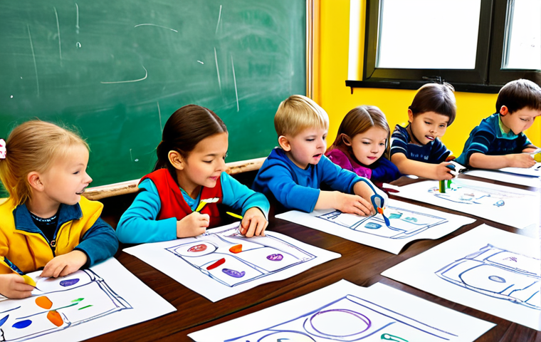 **

A group of kindergarten children, fully clothed in colorful, age-appropriate clothing, are enthusiastically drawing pictures of trains with crayons on large sheets of paper. The setting is a bright and cheerful classroom with posters of the alphabet and numbers. Perfect anatomy, correct proportions, natural pose, well-formed hands, proper finger count, natural body proportions, safe for work, appropriate content, fully clothed, professional, family-friendly.

**