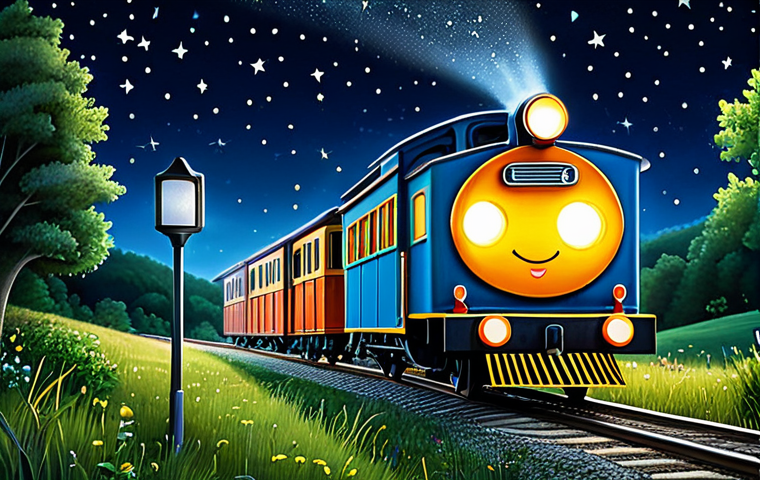 띠띠뽀와 어린이들에게 주는 용기 - Titipo's Brave Night Journey**
"A fully clothed, cheerful Titipo the little train, bravely venturin...