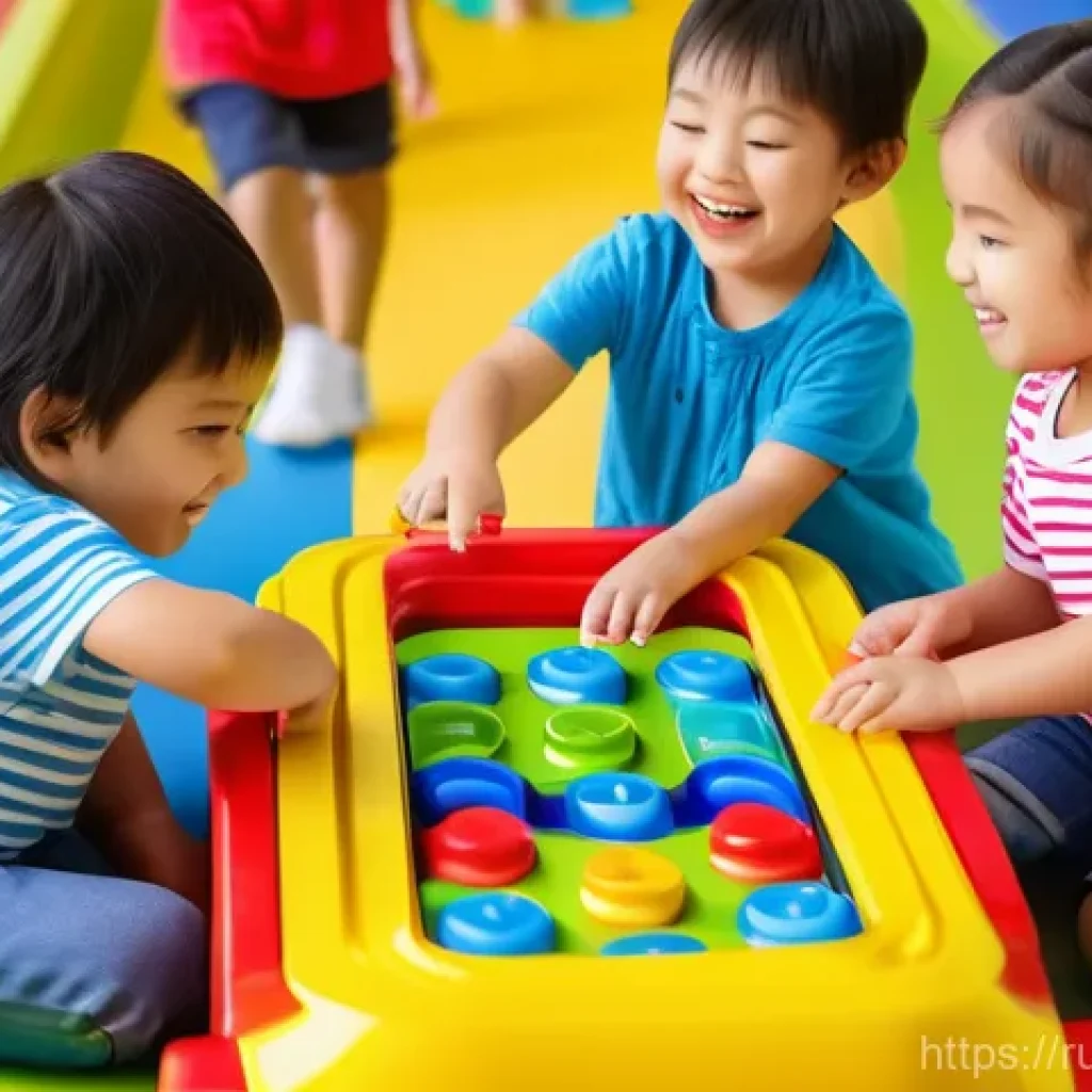 띠띠뽀의 팬들과 함께하는 이벤트 - **Prompt:** "A diverse group of happy children, approximately 4-6 years old, are actively engaged at...