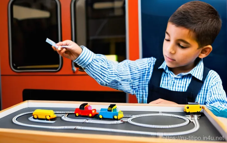 띠띠뽀와 어린이들의 놀이 혁신 - **Kindness and Sharing at the Train Station:** Two children, a boy and a girl around 6-8 years old, ... 띠띠뽀와 어린이들의 놀이 혁신 - **Kindness and Sharing at the Train Station:** Two children, a boy and a girl around 6-8 years old, ...