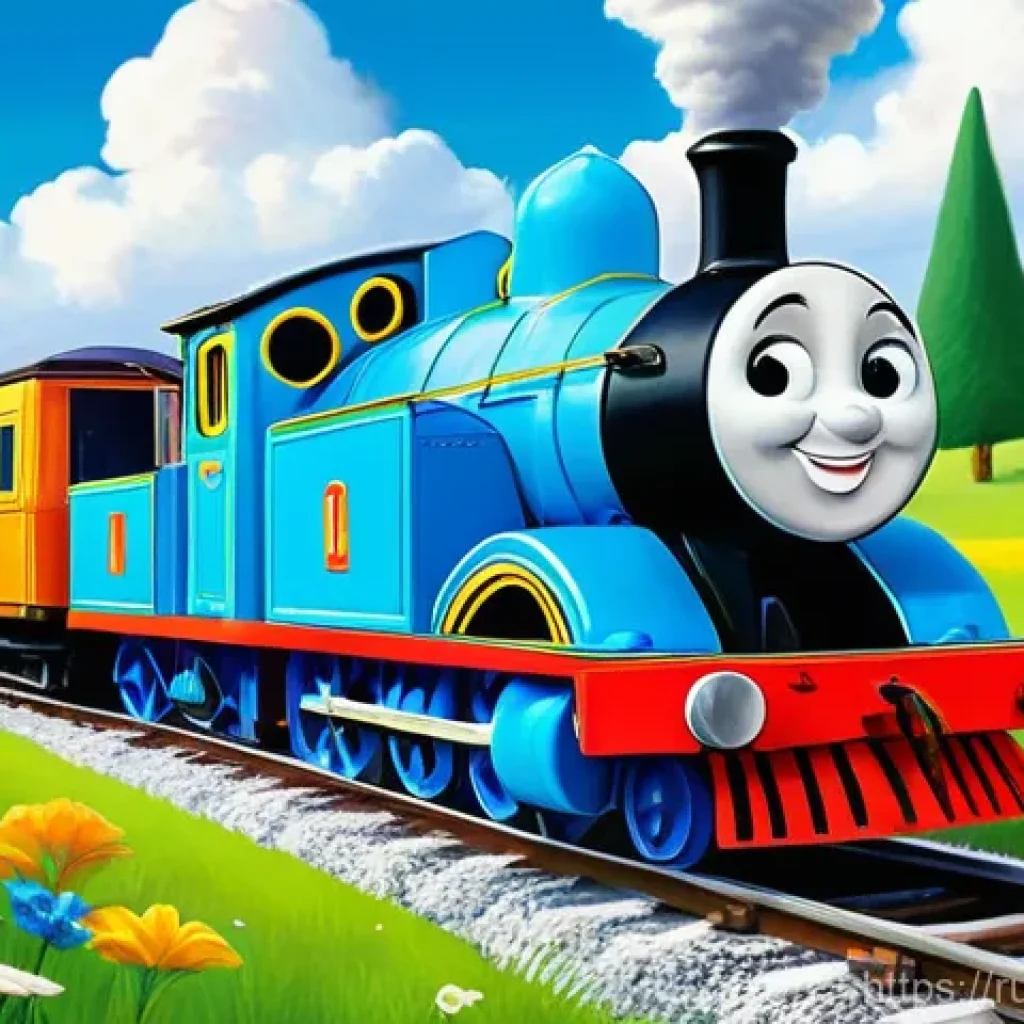띠띠뽀 주제가 노래 정보 - **Prompt 1: Emotional Response and Friendship**
"An illustration depicting Titipo the train and ...
