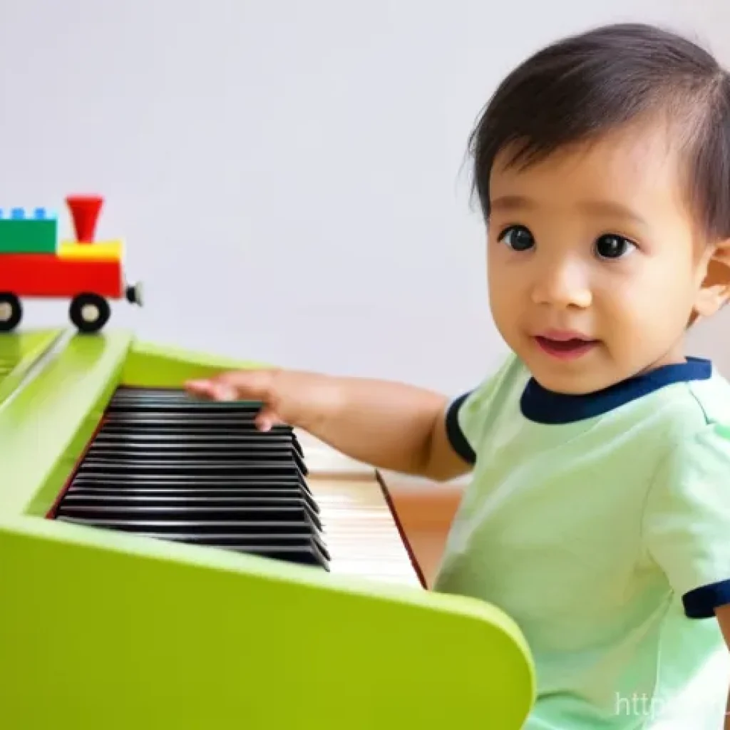 띠띠뽀 OST 연주 경연 대회 - **Prompt: "A joyful child, approximately 6 years old, fully clothed in a cute, comfortable outfit li...