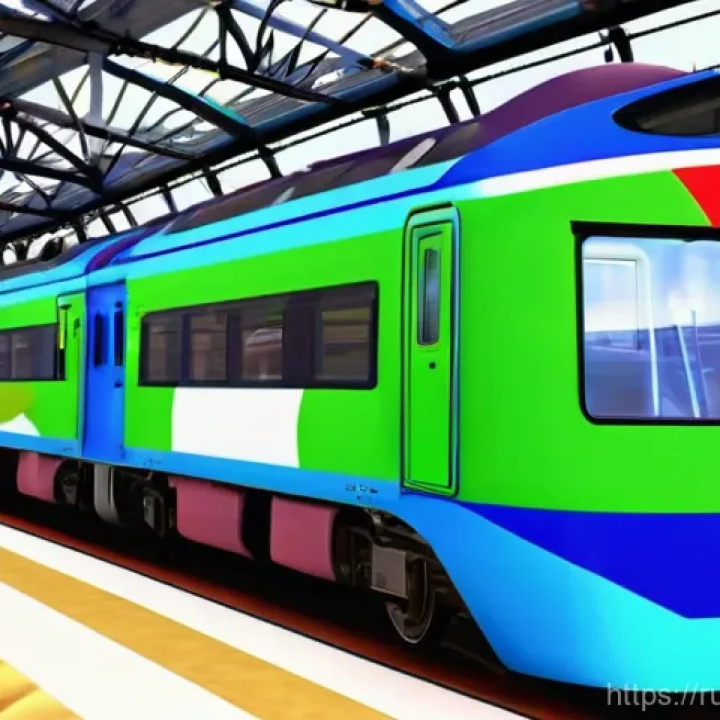 띠띠뽀 시즌별 에피소드 - **Prompt:** A vibrant, cheerful scene inside the Titipo train depot. Titipo, a small, bright blue tr...