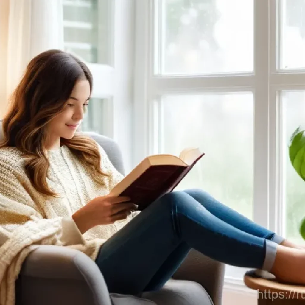 띠띠뽀 관련 인플루언서 협업 - **Prompt 1: Cozy Reading Nook**
A young woman in her early twenties, with long, wavy brown hair,...