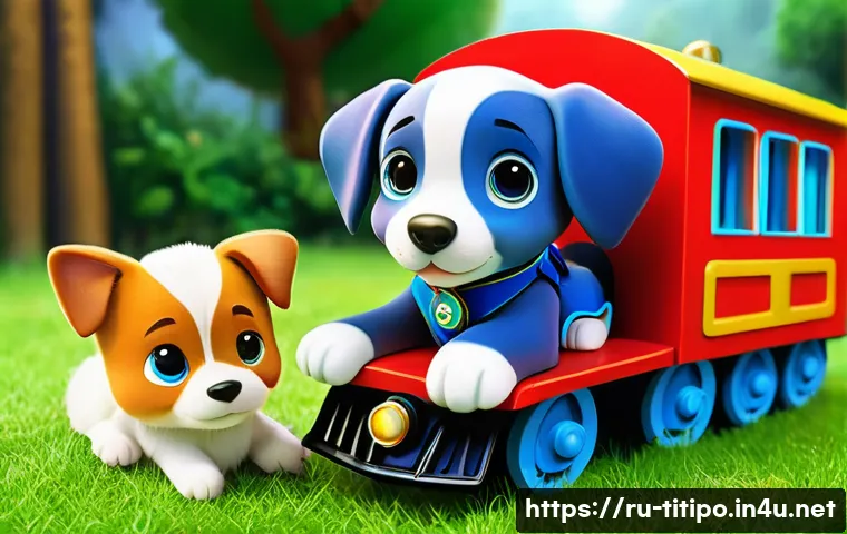 띠띠뽀 에피소드별 주제 - **Prompt 1: Friendship and Mutual Aid - Titipo and the Lost Puppy**
"An animated, vibrant illust...