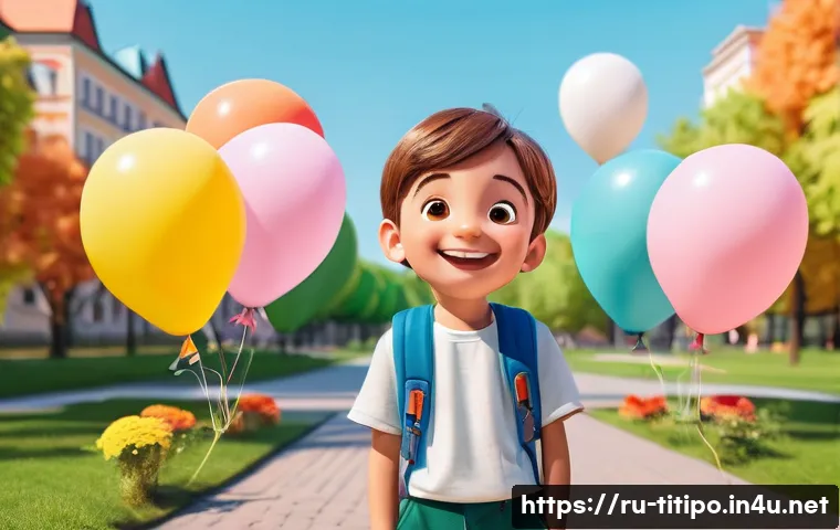 띠띠뽀 캐릭터별 특징 - A colorful and cheerful scene featuring four unique cartoon characters in a bright, child-friendly s...