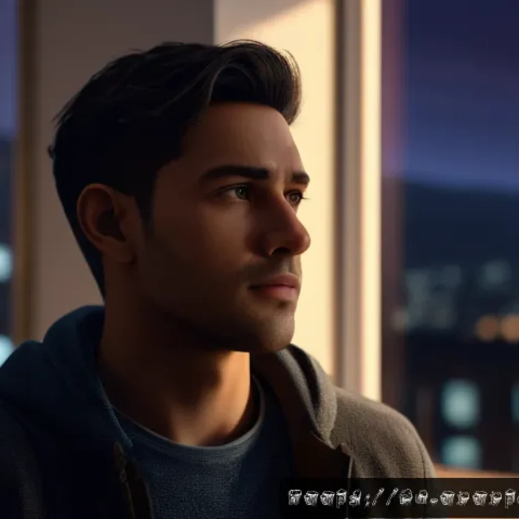 띠띠뽀 특별판 에피소드 - A detailed, emotionally expressive animated male character in his mid-20s, wearing modern casual clo...