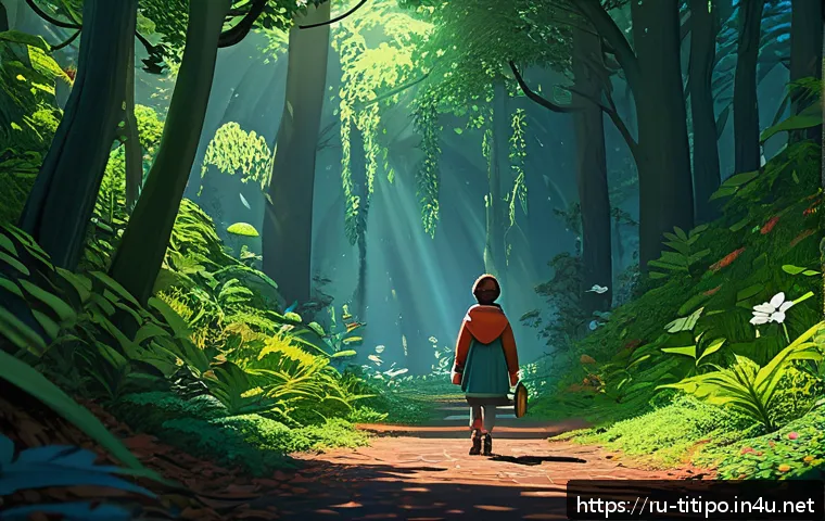 띠띠뽀 애니메이션 관련 국제 시상식 - A richly detailed animation scene showcasing a vibrant fusion of traditional hand-drawn art and cutt...
