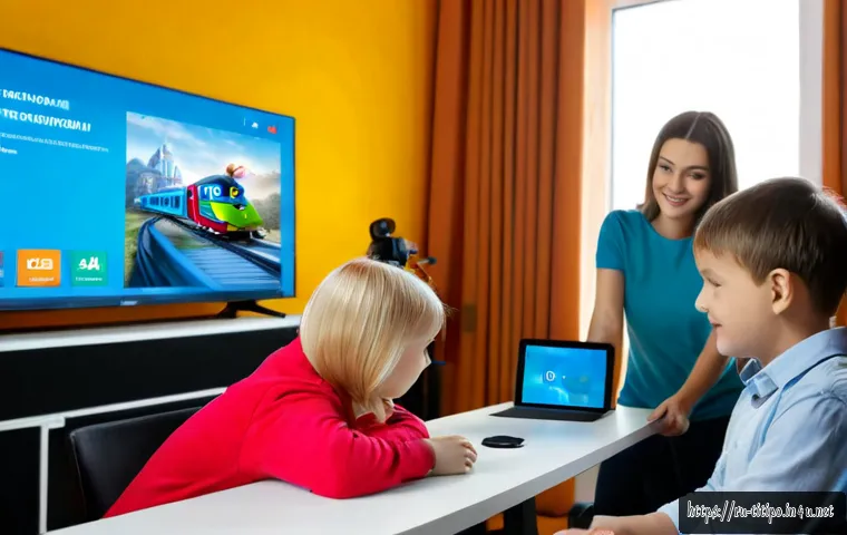 띠띠뽀 콘텐츠의 글로벌 진출 가능성 - Photorealistic family-friendly streaming production studio in Moscow, a colorful toy train character...